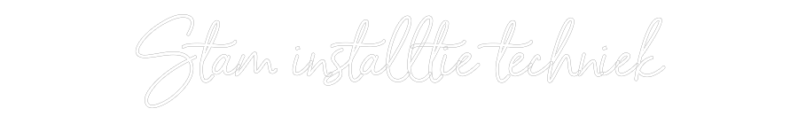 NEONSIGN: Stam installt...