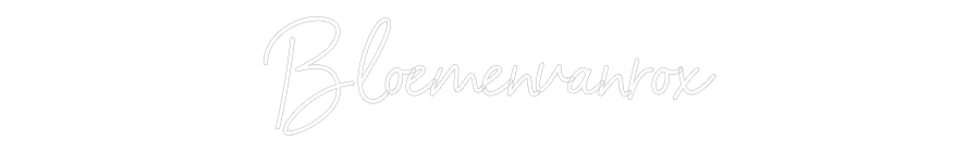 NEONSIGN: Bloemenvanrox