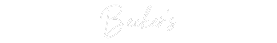 NEONSIGN: Becker‘s