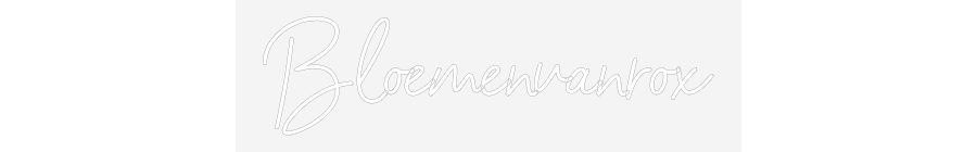 NEONSIGN: Bloemenvanrox