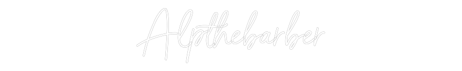 NEONSIGN: Alpthebarber