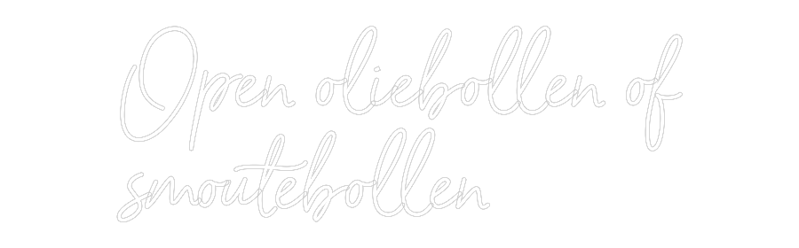 NEONSIGN: Open olieboll...