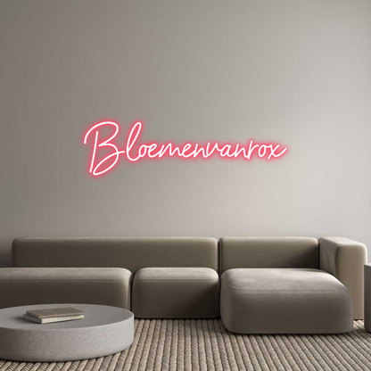 NEONSIGN: Bloemenvanrox