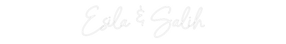 NEONSIGN: Esila & Salih