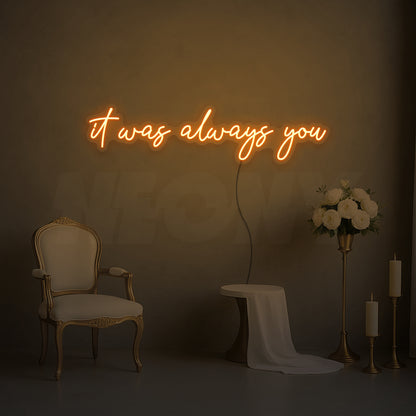 It was always you
