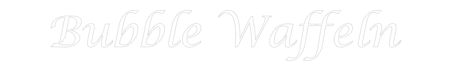 NEONSIGN: Bubble Waffeln