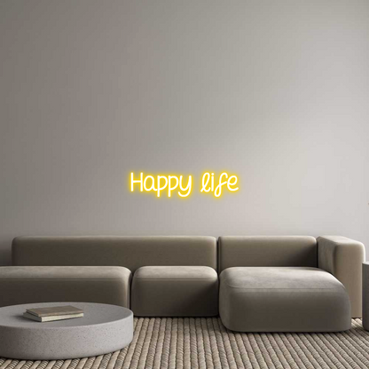 NEONSIGN: Happy life