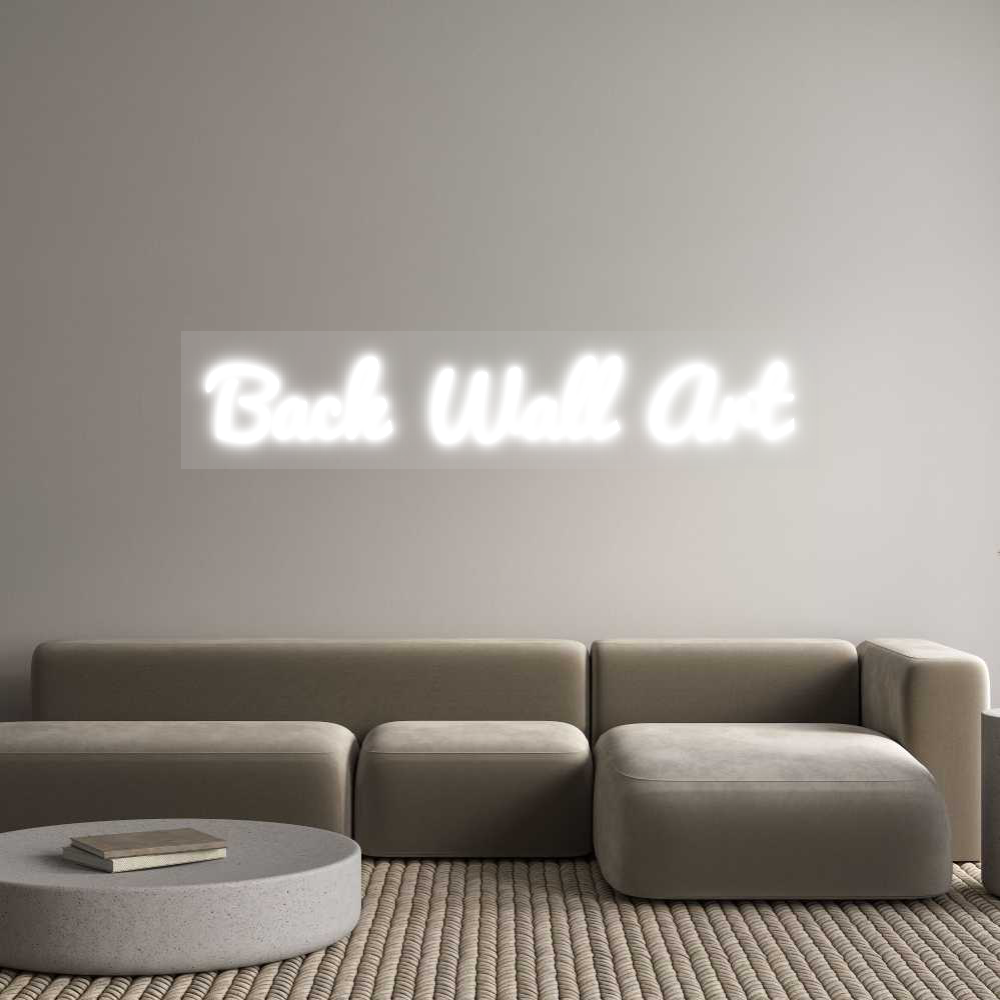 NEONSIGN: Back Wall Art
